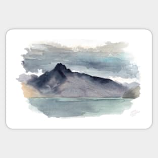 Walter Peak Watercolour Sticker